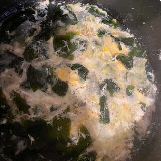 卵野菜スープ